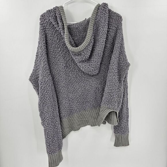 Pol large oversized sweatshirt hoodie slouchy gray soft - Picture 2 of 4